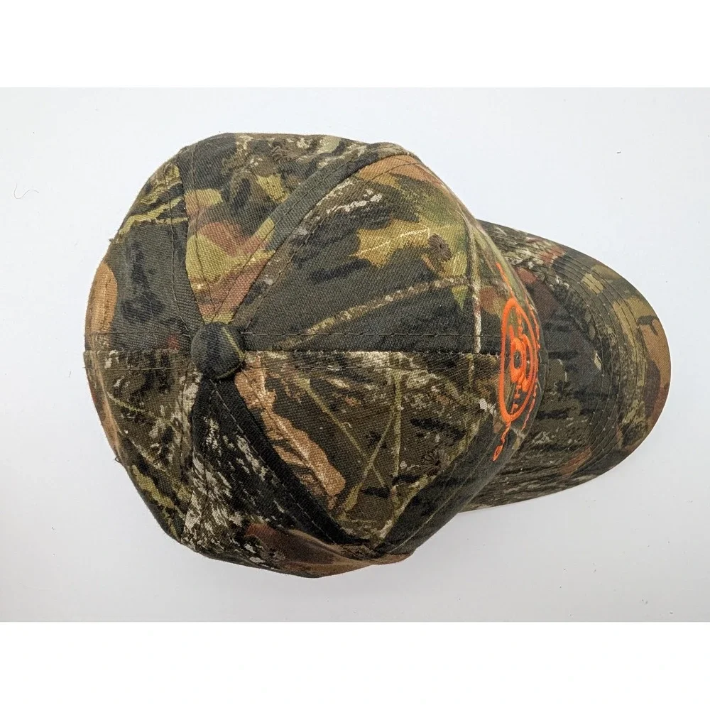 Garth Brooks World Tour Mossy Oak Camo Orange Logo Adjustable Baseball Hat Cap
